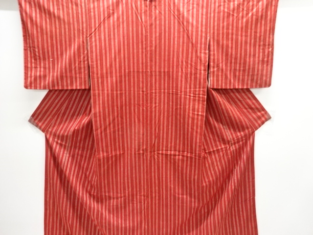 JAPANESE KIMONO / TSUMUGI / WOVEN STRIPE